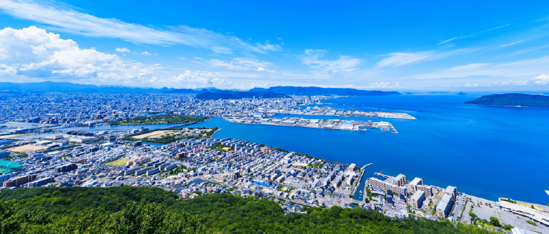 日本の地方都市の風景