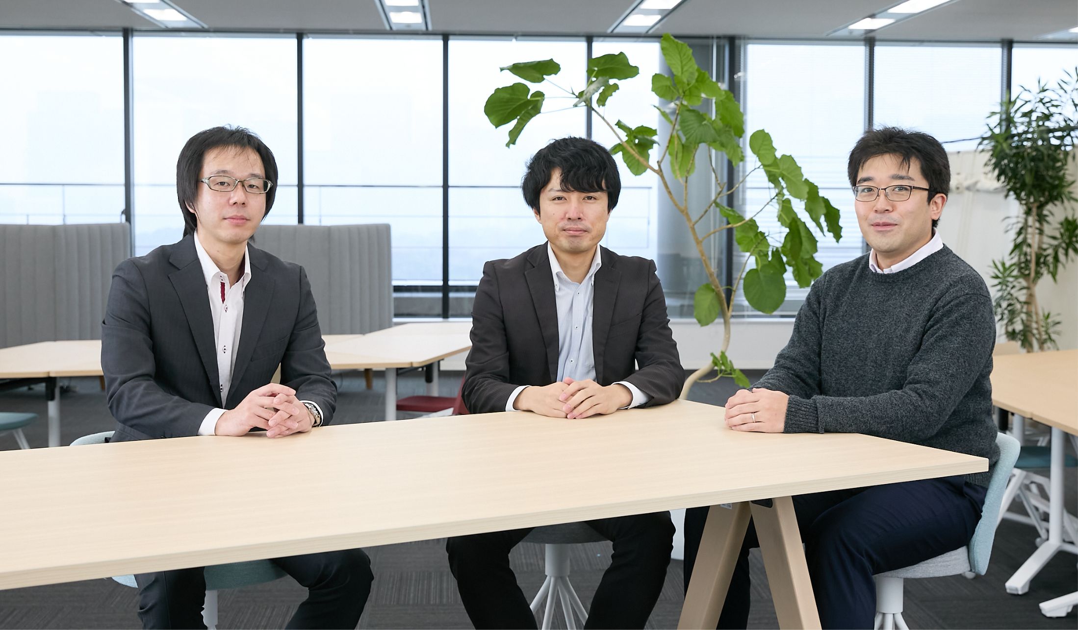 インタビュー対応中